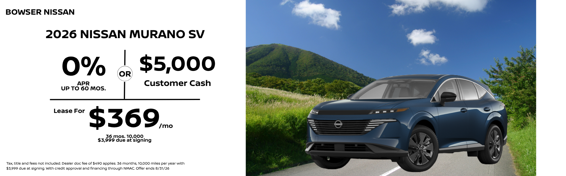 2026 Nissan Murano Offers